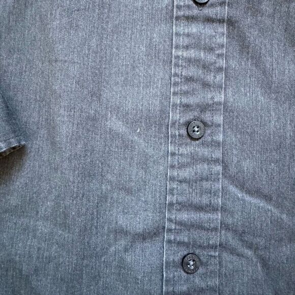 Dockers Button Down Long Sleeve Shirt Size Medium Stain Defender Cotton Blend - Picture 4 of 16